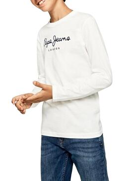 T-Shirt Pepe Jeans New Herman Branco para Menino