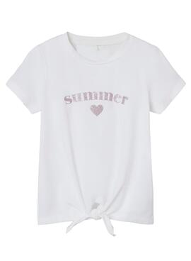T-Shirt Name It Joma Branco para Menina