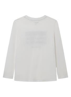 T-Shirt Pepe Jeans Nealson Branco para Menino