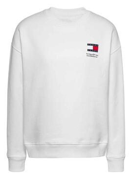 Sweat Tommy Jeans Boxy Graphic Branco Mulher