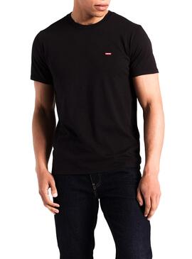 T-Shirt Levis Basic Preto para Homem