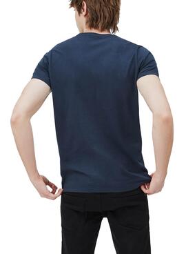 T-Shirt Pepe Jeans Anibal Azul Marinho para Homem