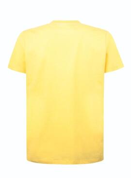 T-Shirt Pepe Jeans Dubley Amarelo para Homem