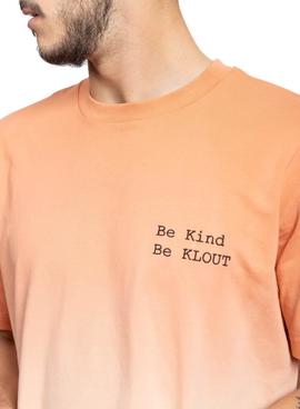 T-Shirt Klout Dip Dye Naranja para Homem e Mulher