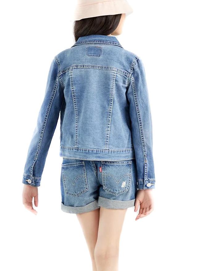 Casaca Denim Levis Trucker Azul para Menina