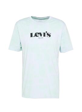 T-Shirt Levis Relaxed Fit Logo Azul para Homem