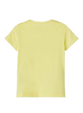 T-Shirt Name It Mentos Denisa Amarelo para Mulher