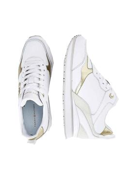 Sapatilhas Tommy Jeans Metallic Branco para Mulher