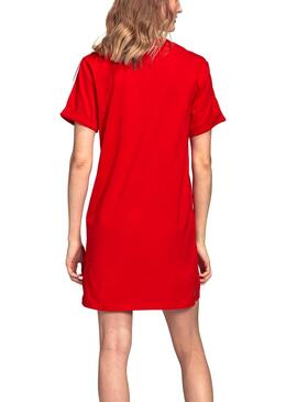 Vestido Adidas Roll-Up Vermelho para Mulher