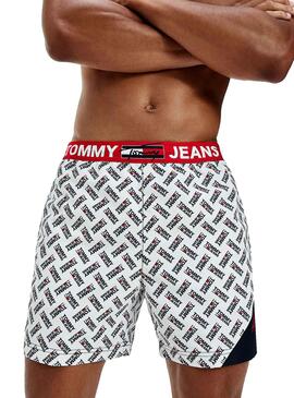 Swimsuit Tommy Jeans Drawstring Branco Homem