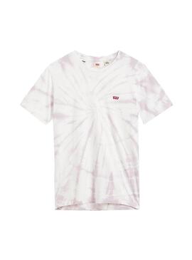 T-Shirt Levis Original Iris Dye Branco Homem