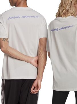 T-Shirt Adidas 5 Dino Branco para Homem y Mulher