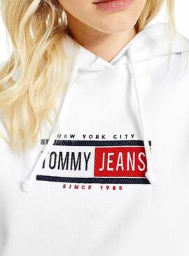 Sweat Tommy Jeans Timeless Branco para Homem