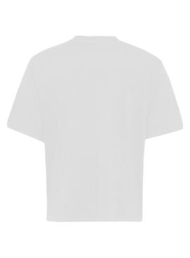 T-Shirt Tommy Jeans Homespun Branco para Mulher