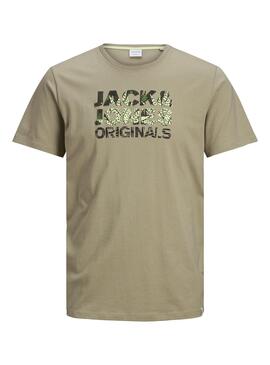 T-Shirt Jack & Jones Sokkulent Verde Homem