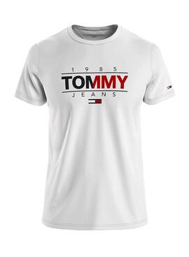 T-Shirt Tommy Jeans 1985 Logo Branco