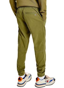 Pantalon Tommy Jeans Scanton Cargo Verde Homem