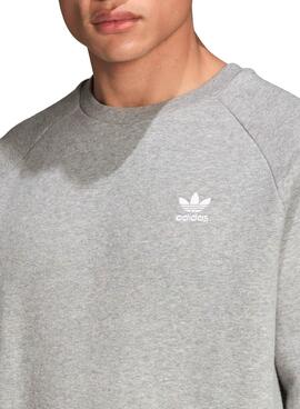 Sweat Adidas Essential Trefoil Cinza para Homem