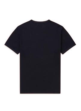 T-Shirt Fred Perry Ringer Azul Marinho para Homem