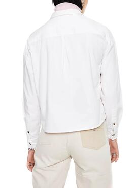 Overshirt Tommy Jeans Utility Branco para Mulher