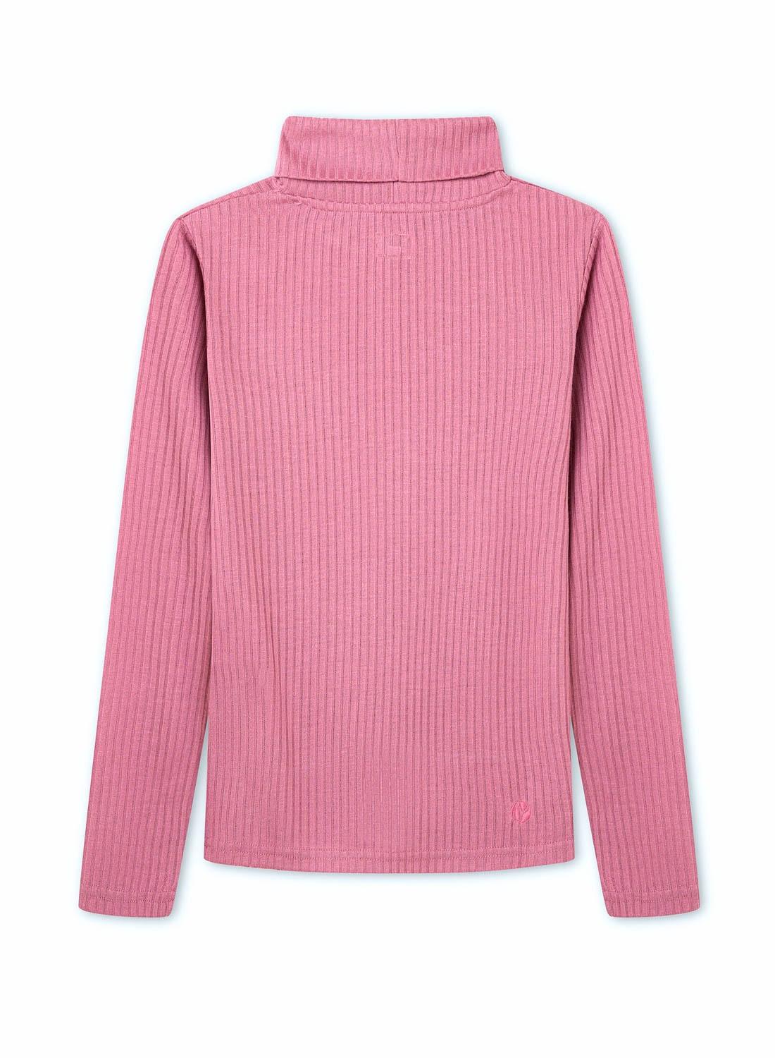 T-Shirt Pepe Jeans Violet Turtleneck Rosa Menina