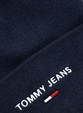 Chapéu Tommy Jeans Sport Logo Azul Marinho para Homem