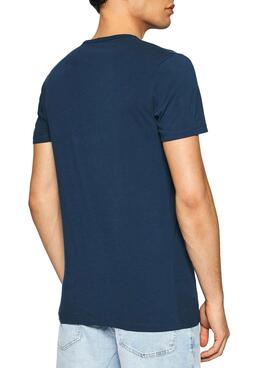 T-Shirt Pepe Jeans Original Basic Azul Marinho Homem