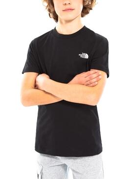 T-Shirt The North Face Simple Preto para Meninos