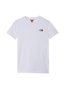 T-Shirt The North Face Simple Branco para Meninos