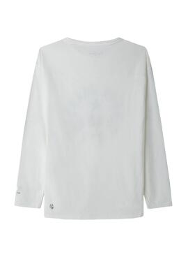 T-Shirt Pepe Jeans Susi Branco para Menina