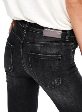 Jeans Only Blush Preto para Mulher