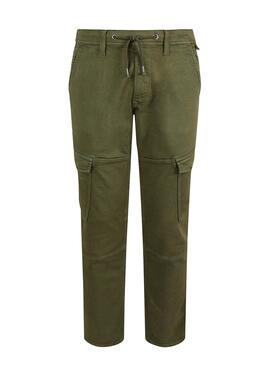 Pantalon Pepe Jeans Jared Verde para Homem