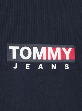 Sweat Tommy Jeans Entry Graphic Azul Marinho Homem