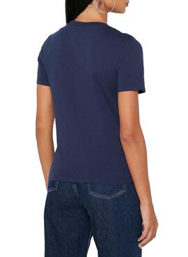 T-Shirt Tommy Jeans Timeless Azul Marinho para Mulher