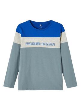T-Shirt Name It Nesmir Azul para Menino