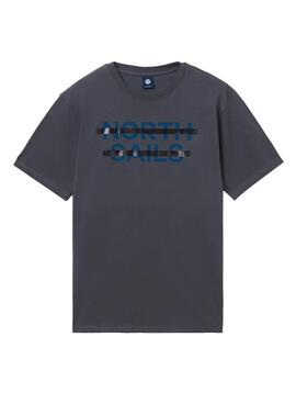 T-Shirt North Sails Logo Cinza para Homem