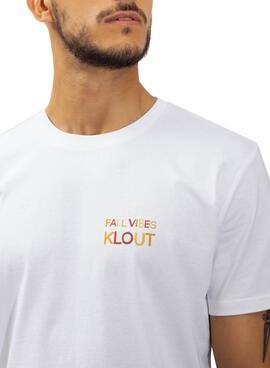 T-Shirt Klout Fall Vibes Branco para Homem