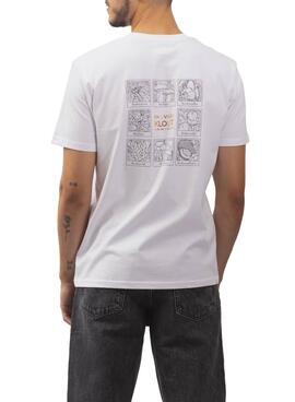 T-Shirt Klout Fall Vibes Branco para Homem