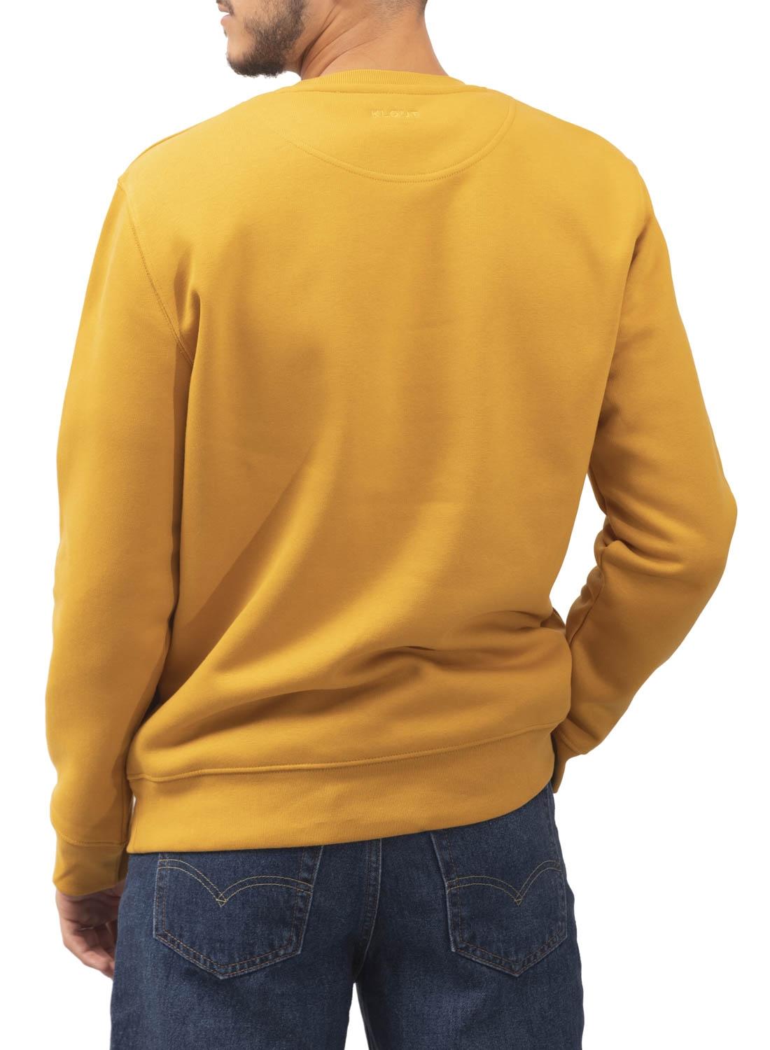 Sweat Klout Basic Ocre para Homem