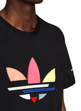 T-Shirt Adidas ST Preto Multicolor para Homem