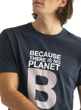Camiseta Ecoalf Great B Azul Marinho para Homens