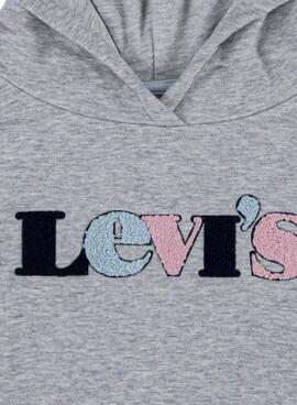 Sweat Levis College Cinza para Menina