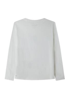 T-Shirt Pepe Jeans Tricia Branco para Menina