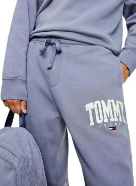 Pantalon Fato de treino Tommy Jeans Collegiate Azul
