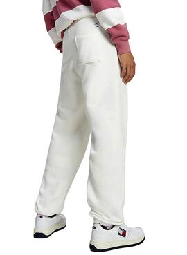 Pantalon Fato de treino Tommy Jeans Collegiate Branco