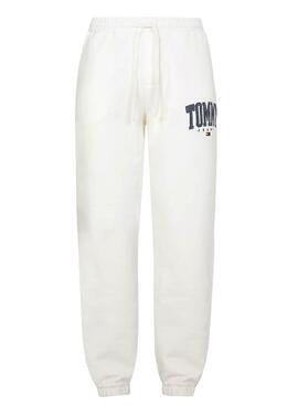 Pantalon Fato de treino Tommy Jeans Collegiate Branco
