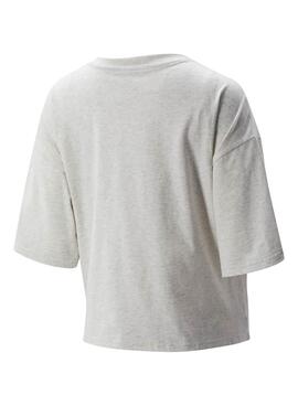 T-Shirt New Balance Athletics Cinza para Mulher