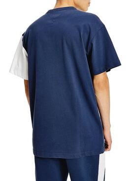 T-Shirt Tommy Jeans Colorblock para Homem