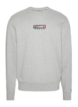 Sweat Tommy Jeans Entry Graphic Cinza Homem