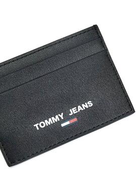 Carteira Tommy Jeans Preto Con Logo para Homem